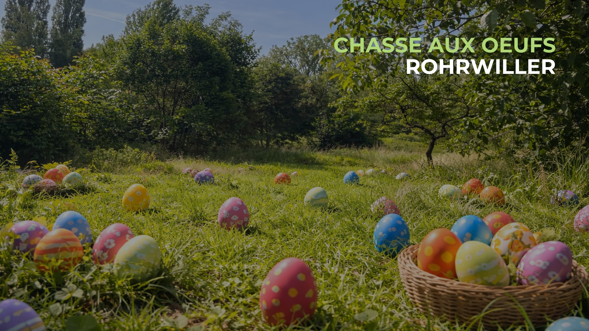 Chasse aux œufs à Rohrwiller le 15 avril